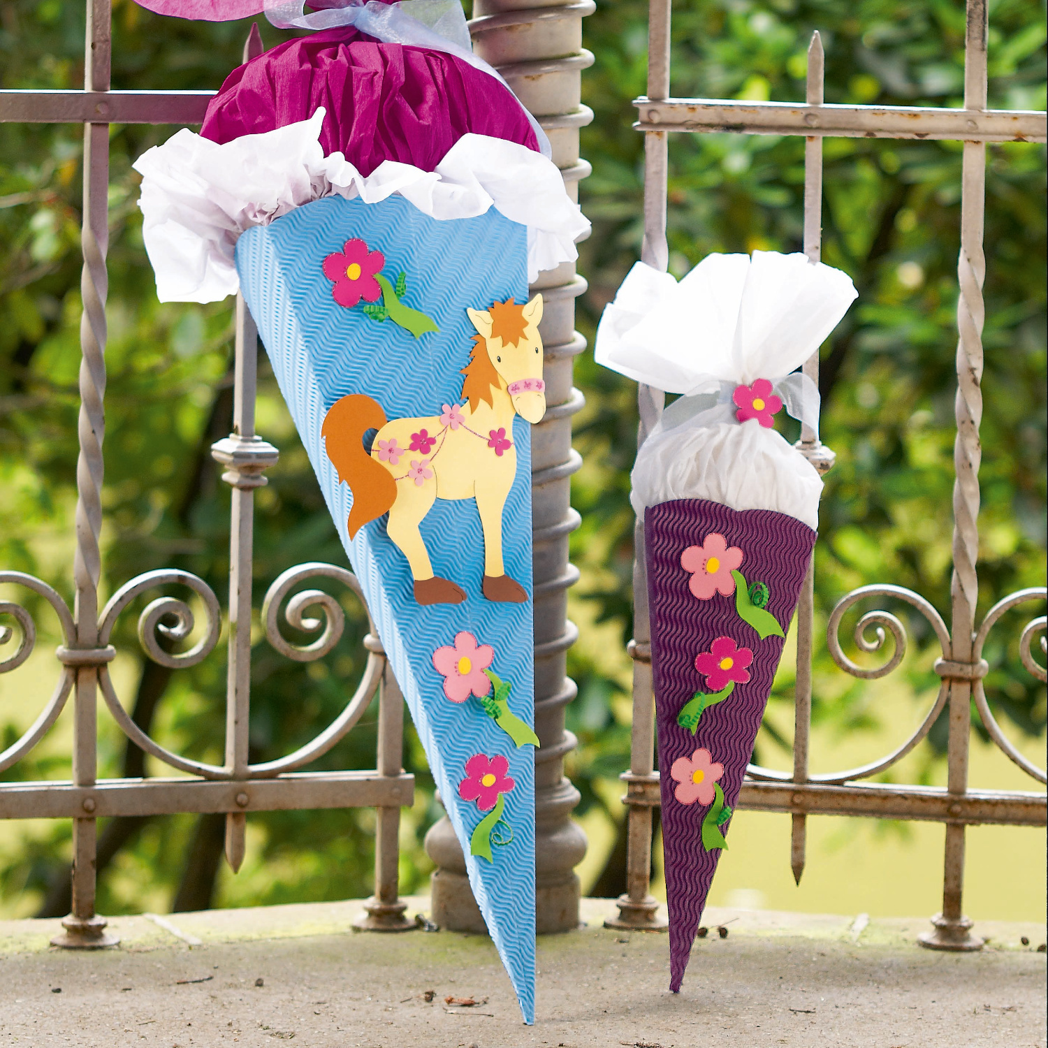Bastelanleitung Pony-Schultüte von idee. Creativmarkt 