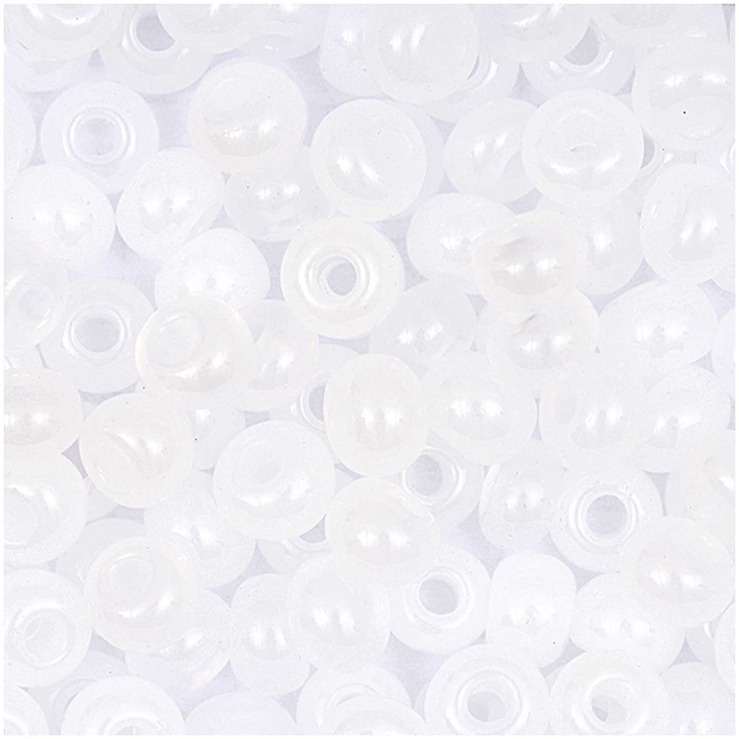 itoshii beads Perlen 4,5mm 17g von Rico Design in Weiß Opak, ideal für Schmuckherstellung.