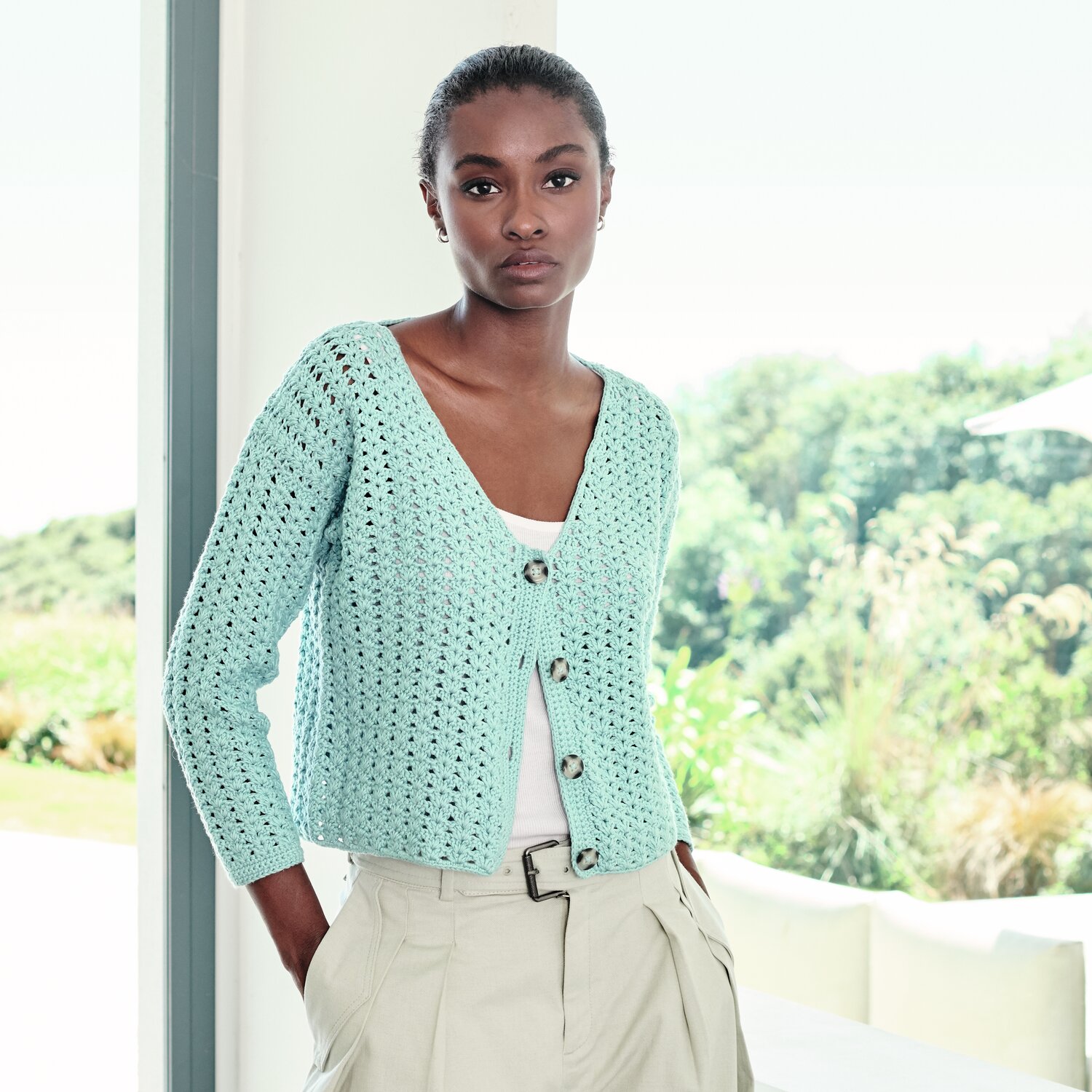 Häkelset Jacke Modell 11 aus Lovewool No. 20 von Rico Design