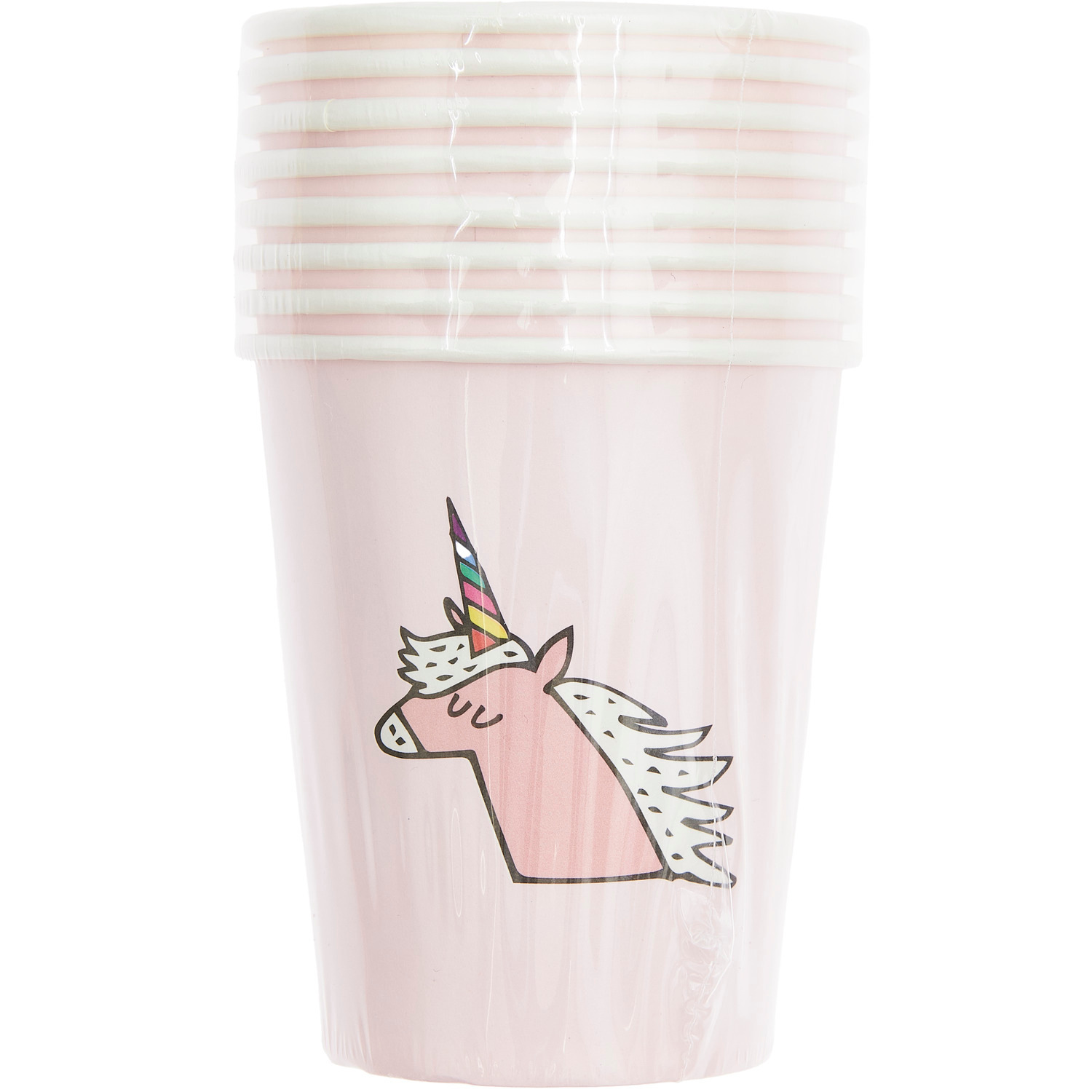 Pappbecher Einhorn Rosa 250ml 8 Stück von Rico Design