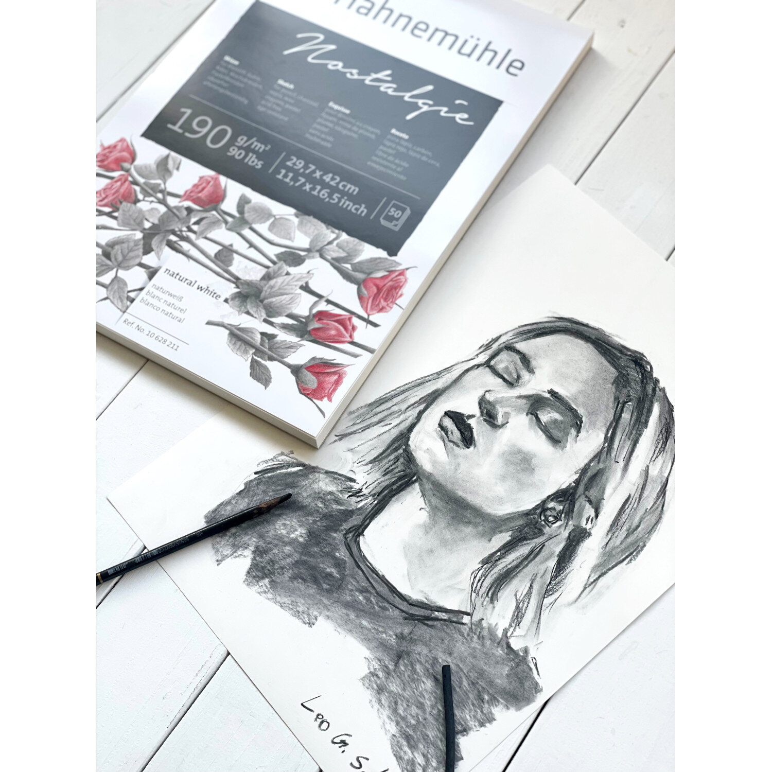 Skizzenblock Nostalgie 190g/m² 50 Blatt von Hahnemühle FineArt 