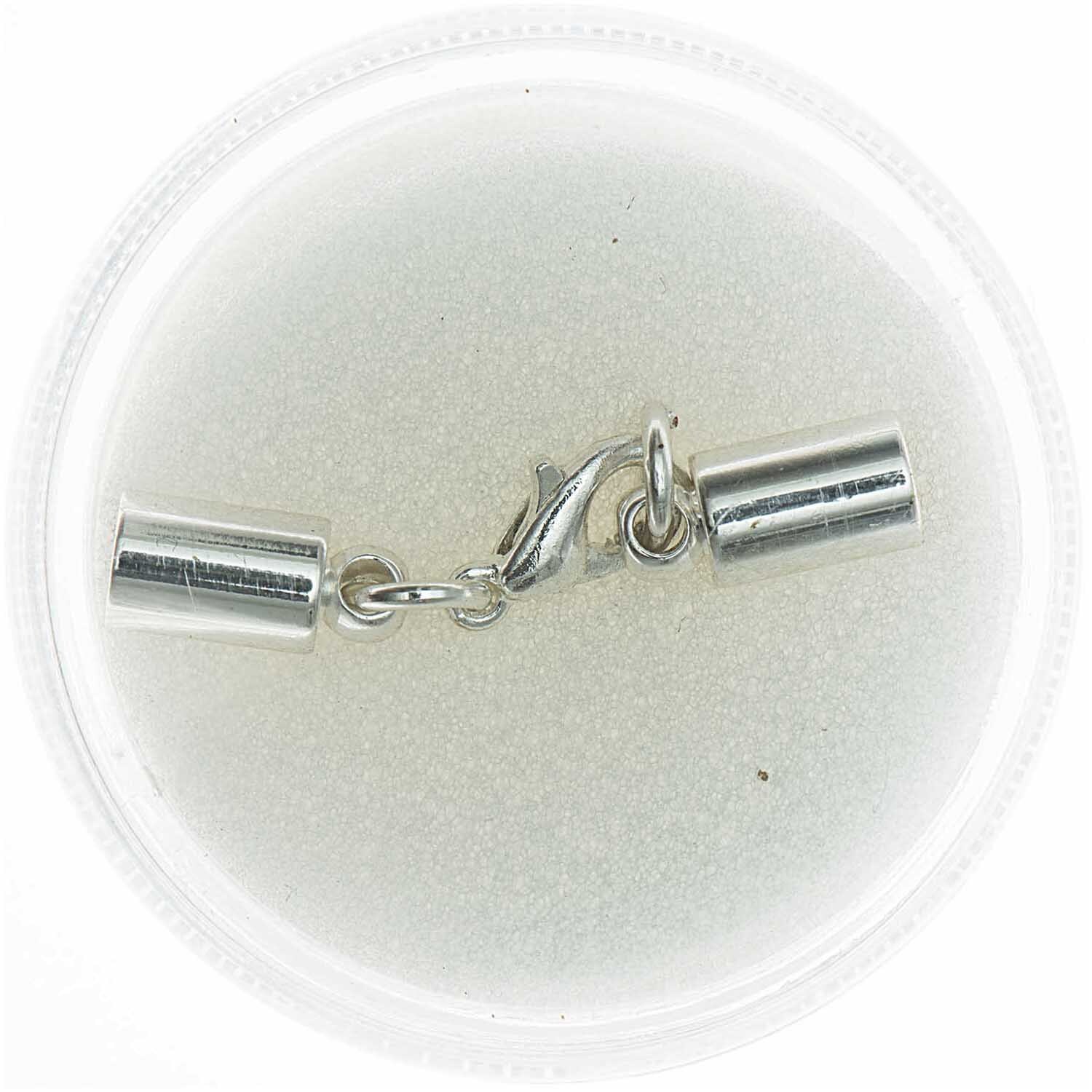 Karabiner mit Endkappen silber 5mm von Rico Design