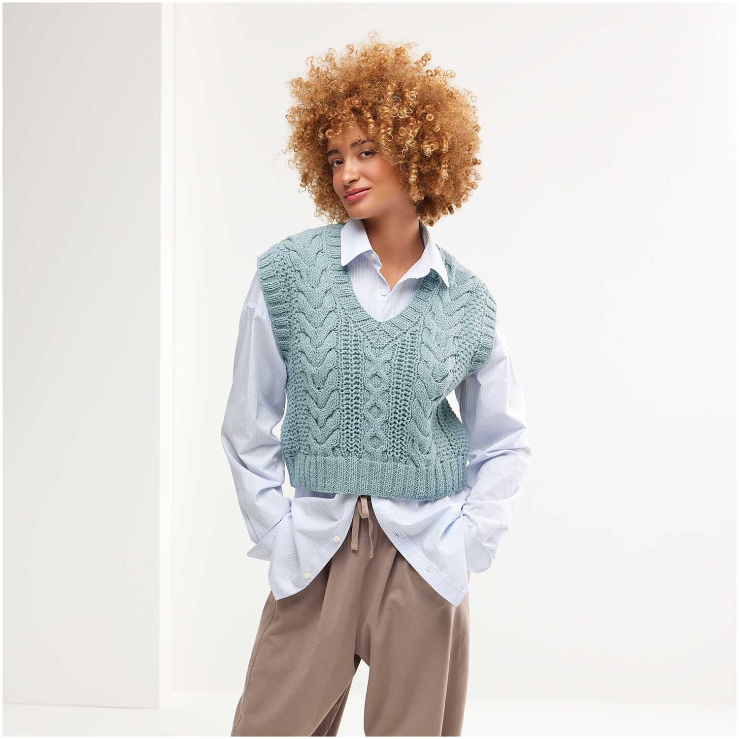 Strickset Pullunder Modell 21 aus Die Neue Masche Nr. 7 von idee. Creativmarkt