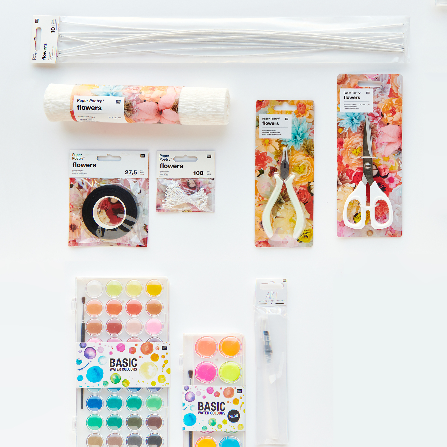 Bastelanleitung DIY-Papierblumen von Rico Design