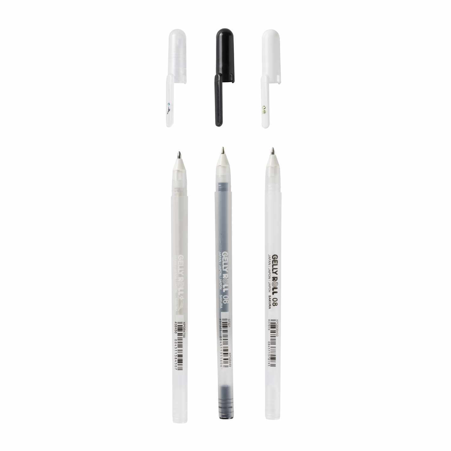 Gelly Roll Gelstifte Set schwarz-weiß-Glitter 3 Stück von Royal Talens