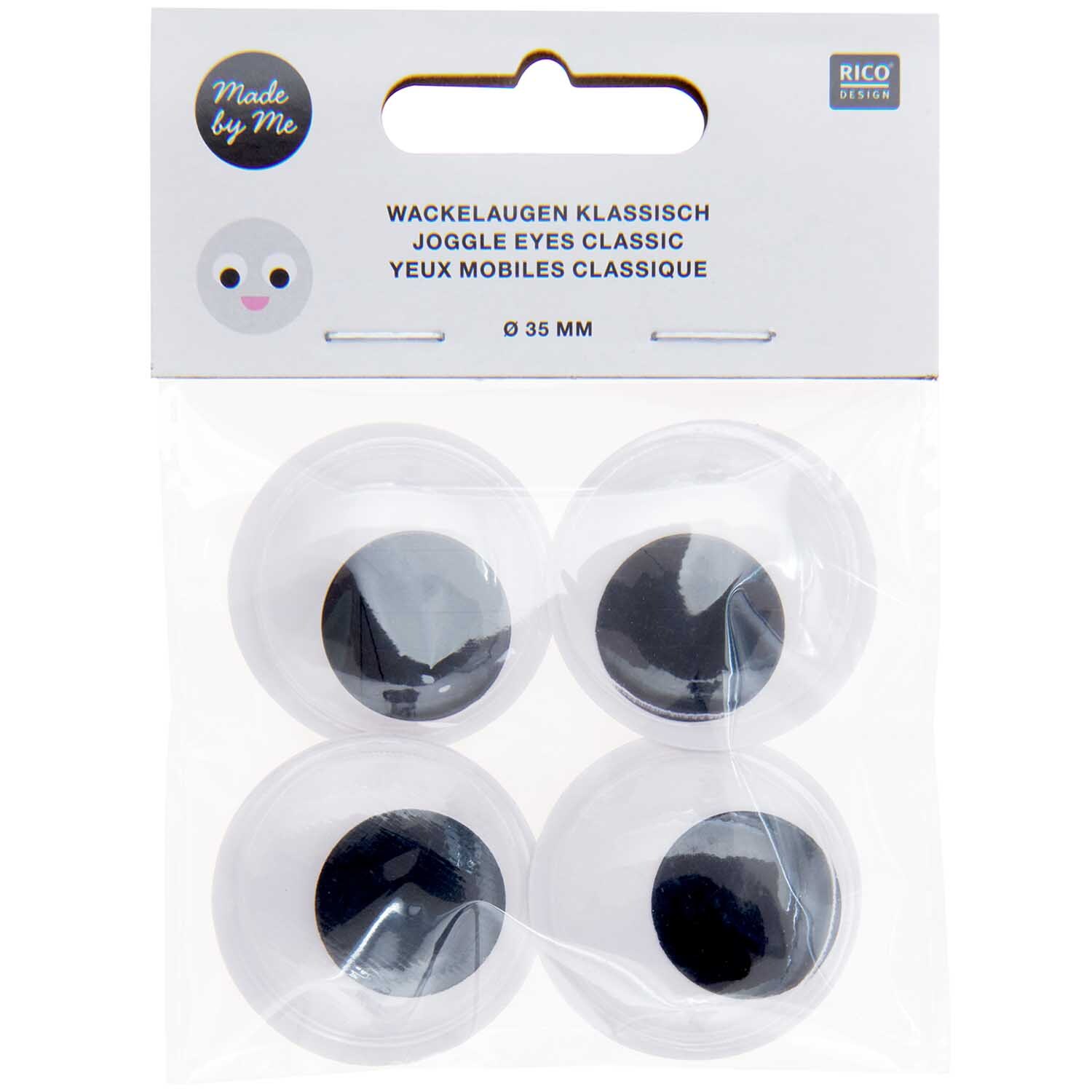 Wackelaugen klassisch 35mm 4 Stück von Rico Design