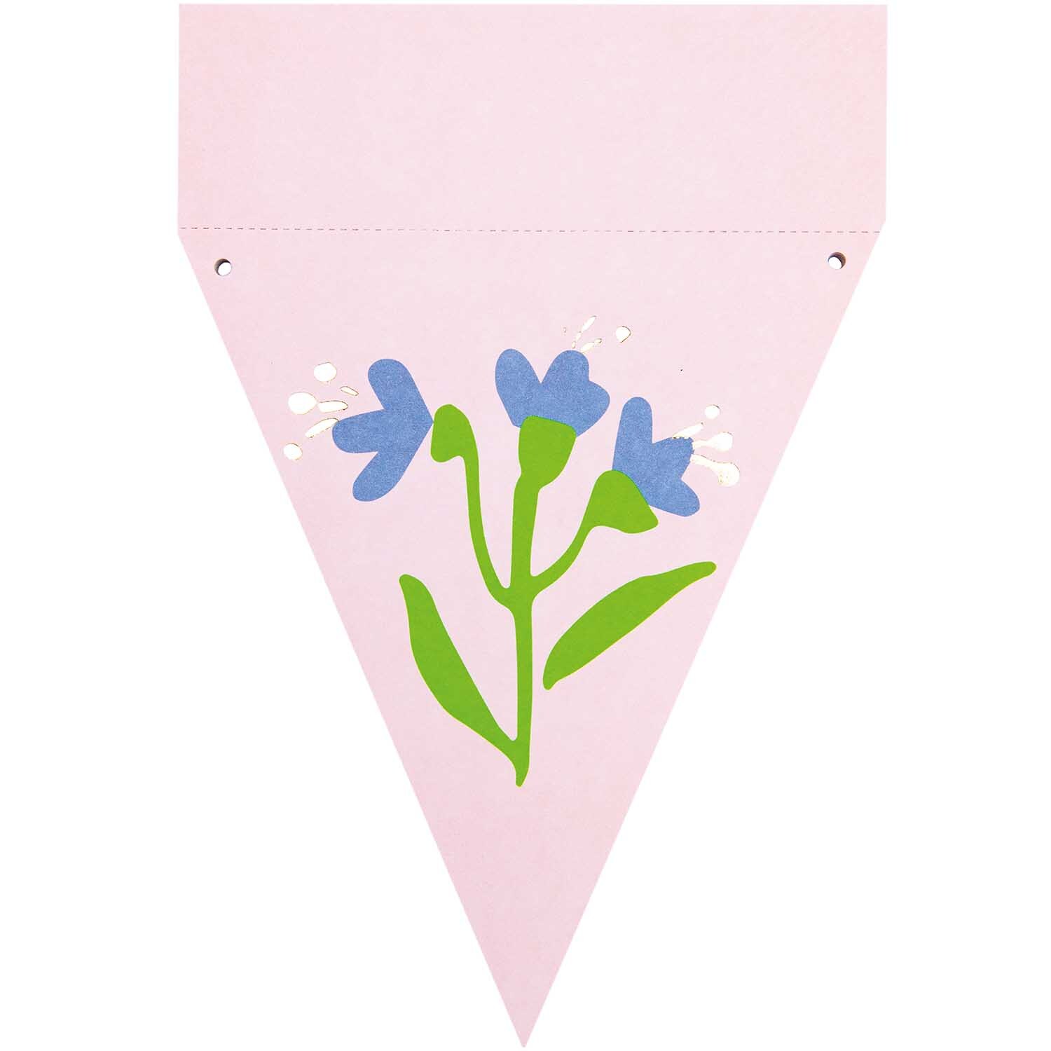 Paper Poetry Wimpel-Block Blumen 13x14,7cm 15 Stück von Rico Design