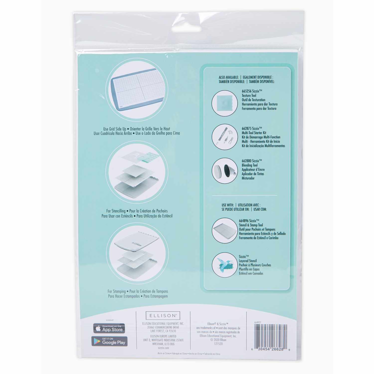 Accessory Sticky Grid Sheets 27,9x21,6cm 5 Stück von idee. Creativmarkt