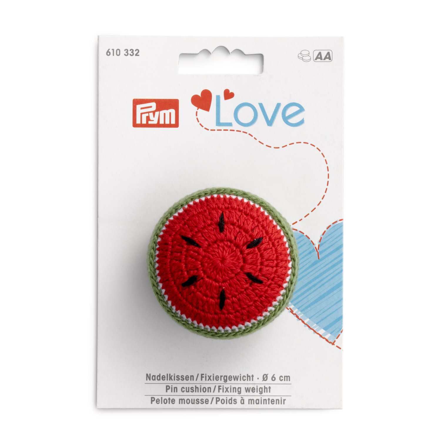 Nadelkissen und Fixiergewicht Melone Ø6cm von Prym Consumer Europe 