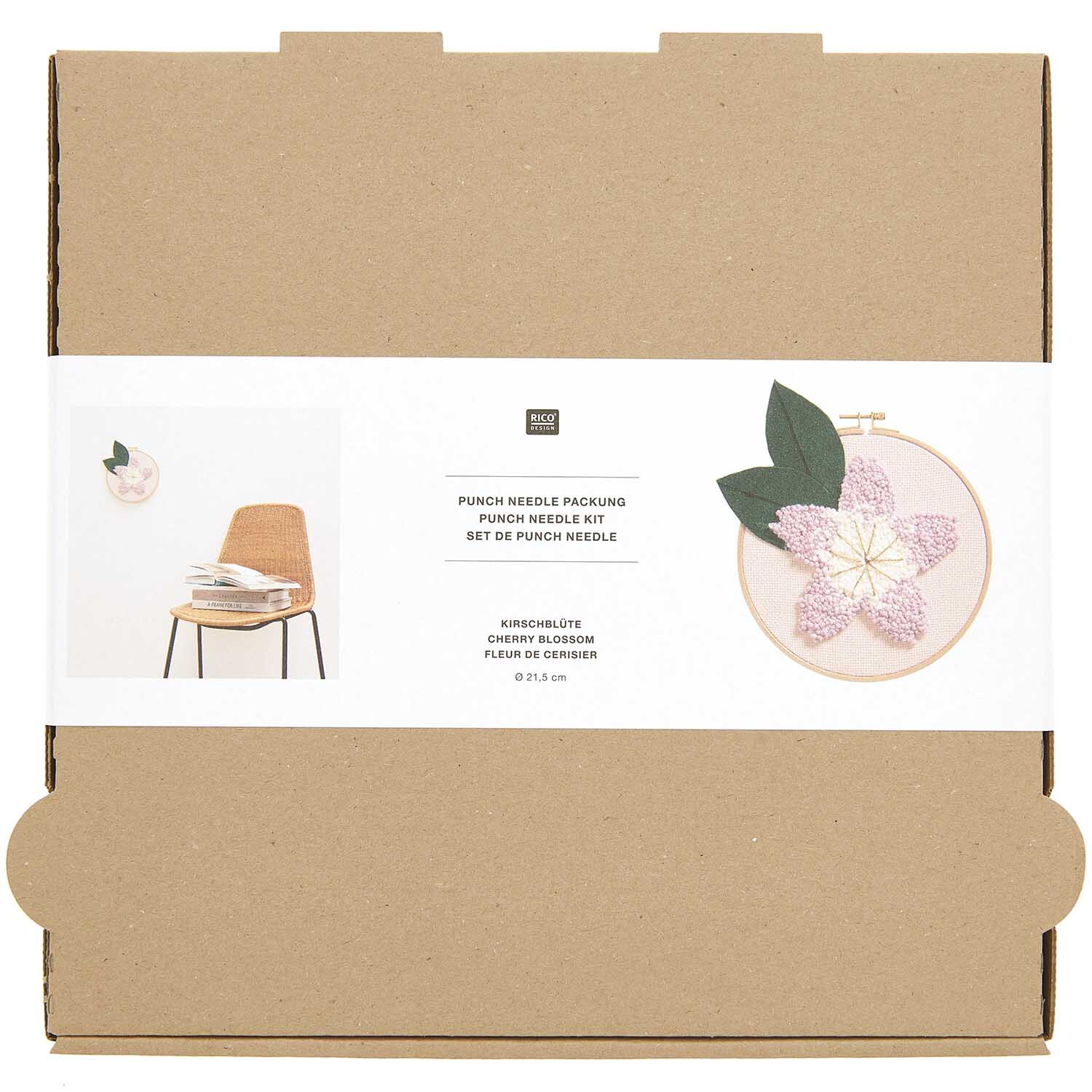 Punch Needle Packung Bild Kirschblüte inkl. Punch Needle von Rico Design